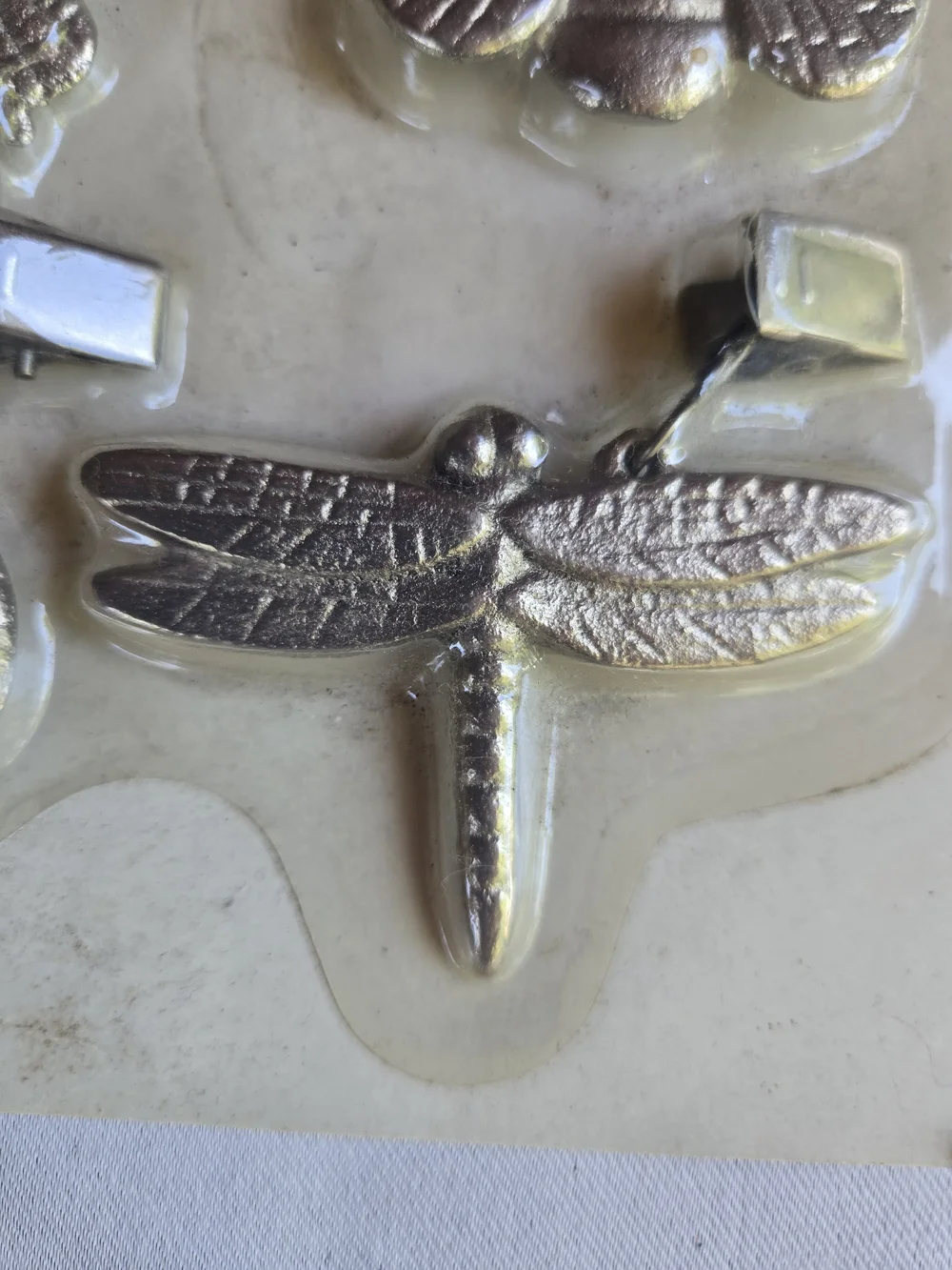 Tablecloth Weights - Set of 4 Silver Color Insect Designs